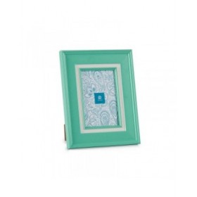 Cornice Portafoto Cristallo Verde Plastica (6 Unità) (2 x 23 x 18 cm)
