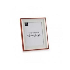 Cornice Portafoto Cristallo Rosso Bianco Plastica (2,5 x 31,2 x 26 cm) (6 Unità)