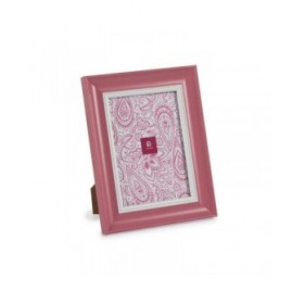 Cornice Portafoto Cristallo Rosa Plastica (6 Unità) (2 x 24 x 19 cm)
