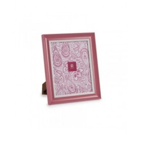 Cornice Portafoto Cristallo Rosa Plastica (6 Unità) (2 x 31 x 26 cm)