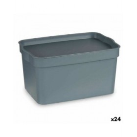 Scatola Multiuso Kipit TP592-2 Grigio Plastica 2,3 L 13,5 x 11 x 20 cm (24 Unità)