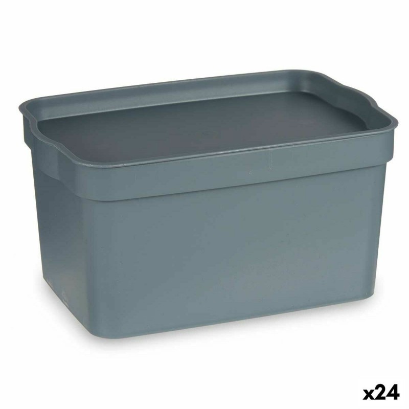 Scatola Multiuso Kipit TP592-2 Grigio Plastica 2,3 L 13,5 x 11 x 20 cm (24 Unità)