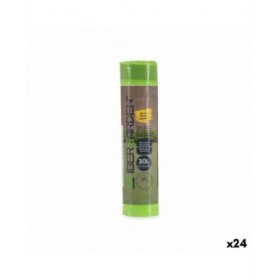 Sacchetti per la Spazzatura Ibergarden 190939000520 Verde Polietilene 30 L 24 Unità
