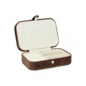 Scatola-Portagioie Marrone Velluto (16,2 x 6 x 11,5 cm) (12 Unità)