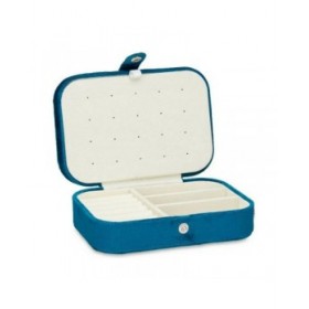 Scatola-Portagioie Azzurro Velluto (16,2 x 6 x 11,5 cm) (12 Unità)
