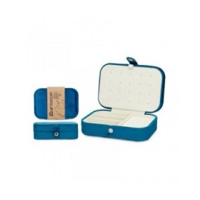 Scatola-Portagioie Azzurro Velluto (16,2 x 6 x 11,5 cm) (12 Unità)