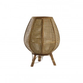 Lampada da tavolo DKD Home Decor Marrone Rattan 50 W (29 x 29 x 40 cm)