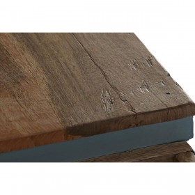 Ingresso DKD Home Decor Azzurro Ferro Legno di mango (195 x 40 x 91 cm)