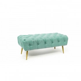 Panca DKD Home Decor Verde Dorato Metallo 103 x 46 x 42 cm
