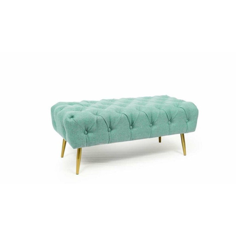 Panca DKD Home Decor Verde Dorato Metallo 103 x 46 x 42 cm