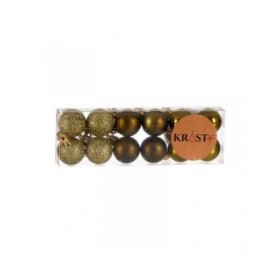 Set di palline di Natale 3 x 4 x 3 cm Verde Plastica (12 Unità)