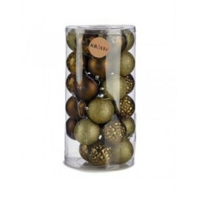 Set di palline di Natale Verde PVC 8 x 8,5 x 8 cm (4 Unità)