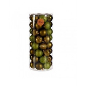 Set di palline di Natale Verde Plastica (4 Unità)