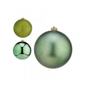 Set di palline di Natale Krist+ 00803 Verde Plastica 6 Pezzi (4 Unità)