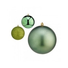 Set di palline di Natale Krist+ 00804 Verde Plastica Ø 12 cm 6 Pezzi (6 Unità)