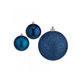 Set di palline di Natale Krist+ 00830 Azzurro Plastica (12 Unità)