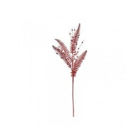 Ramo Rosso Natale 90 cm 12 Unità Plastica (12 Unità)