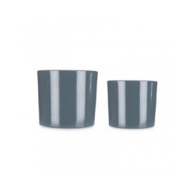 Set di Vasi Ibergarden CILINDRO-22-27-A Antracite Argilla Ø 22 cm Ø 27 cm 22 x 22 x 19 cm 27 x 27 x 23 cm 2 Pezzi