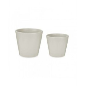 Set di Vasi Ibergarden LINCE-22-28-G Grigio Argilla Ø 22 cm Ø 28 cm 2 Pezzi