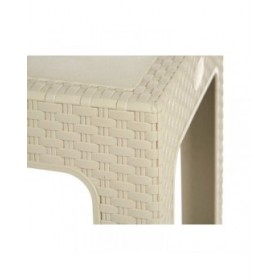 Tavolo per Bambini Kipit Rattan Crema 47 x 42,5 x 47 cm (4 Unità)