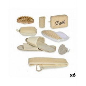 Set da Bagno Berilo AR1910122 Marrone Cestino (6 Unità)