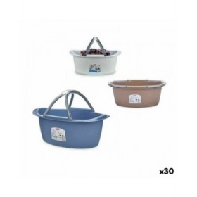 Cesto per i Panni Stefanplast PR181A Plastica 25 L 59 x 23 x 38 cm Con manici (30 Unità)