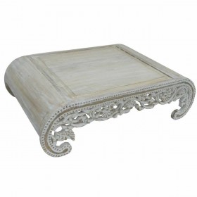 Tavolo aggiuntivo DKD Home Decor Bianco Legno Legno di mango 121 x 83,80 x 35,50 cm 121 x 83,8 x 35,5 cm