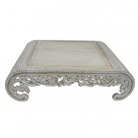 Tavolo aggiuntivo DKD Home Decor Bianco Legno Legno di mango 121 x 83,80 x 35,50 cm 121 x 83,8 x 35,5 cm