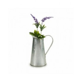 Vaso Ibergarden J60700-B Argentato Zinco Modello Scaldalatte 17 x 21,5 x 11,3 cm (24 Unità)