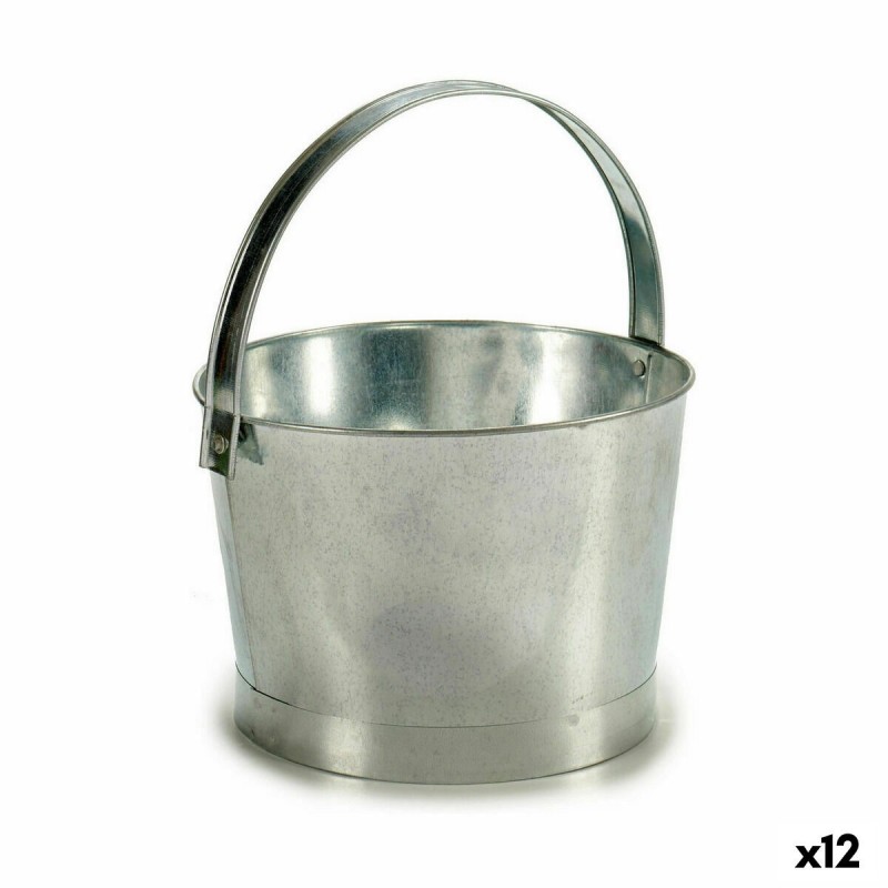 Vaso Ibergarden NAVI-AR-280 Argentato Zinco Secchio 25 x 30 x 26,5 cm (12 Unità)