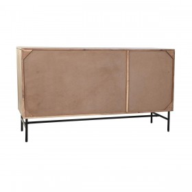 Credenza DKD Home Decor 142 x 40 x 81 cm Nero Metallo Marrone Acacia