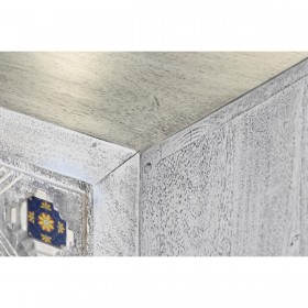 Credenza DKD Home Decor Ceramica Grigio Bianco Legno di mango (150 x 38 x 80 cm)