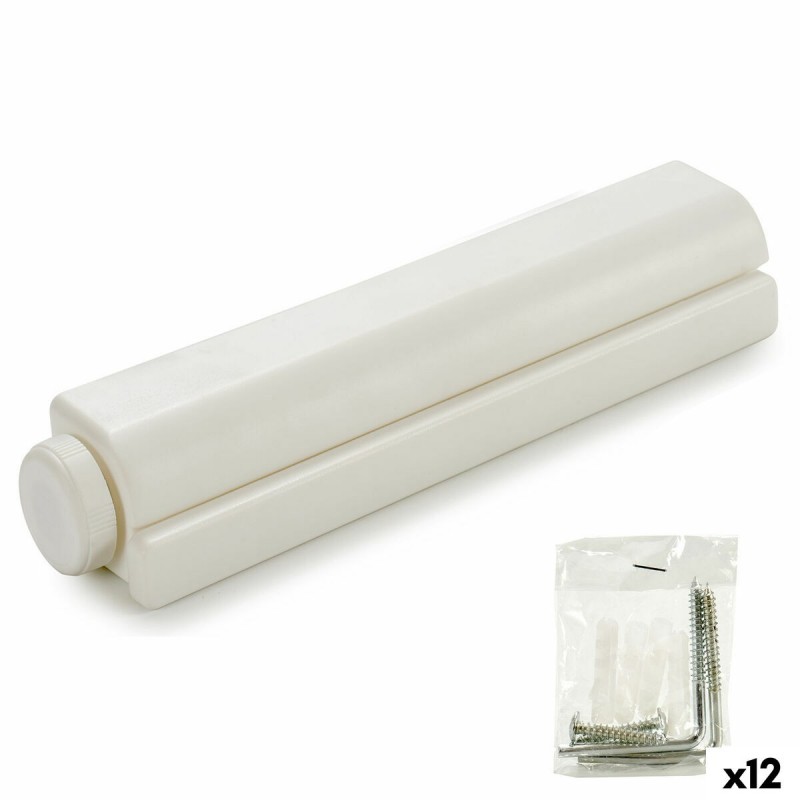 Stendibiancheria Kipit 21940 Bianco Nylon polipropilene 34,5 x 6 x 6 cm Estensibile (12 Unità)