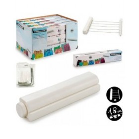 Stendibiancheria Kipit 21940 Bianco Nylon polipropilene 34,5 x 6 x 6 cm Estensibile (12 Unità)