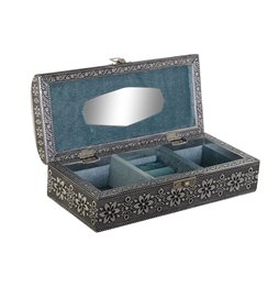 Stand Espositore DKD Home Decor Cristallo Legno d'albero della gomma 100 x 42 x 190 cm