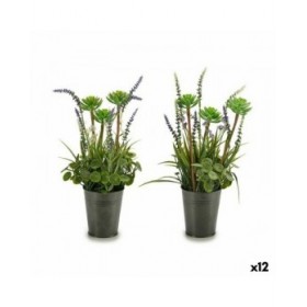 Pianta Decorativa Ibergarden XD16-818 Metallo Plastica Lavanda 13 x 40 x 13 cm (12 Unità)