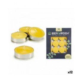 Set di Candele Ibergarden HL-1020BXIT Giallo Cera Citronella (12 Unità) (24 Unità)