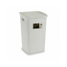 Cesto per i Panni Stefanplast Elegance Bianco Plastica 50 L 36,5 x 54,5 x 38 cm (6 Unità)