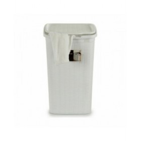Cesto per i Panni Stefanplast Elegance Bianco Plastica 50 L 36,5 x 54,5 x 38 cm (6 Unità)