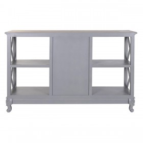 Credenza DKD Home Decor 132 x 40 x 84.5 cm 132 x 40 x 84,5 cm Naturale Grigio Legno di paulownia Legno MDF