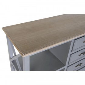 Credenza DKD Home Decor 132 x 40 x 84.5 cm 132 x 40 x 84,5 cm Naturale Grigio Legno di paulownia Legno MDF