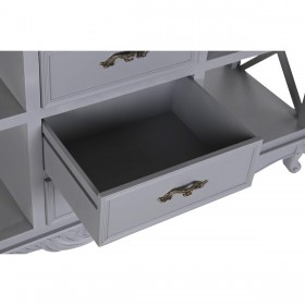 Credenza DKD Home Decor 132 x 40 x 84.5 cm 132 x 40 x 84,5 cm Naturale Grigio Legno di paulownia Legno MDF