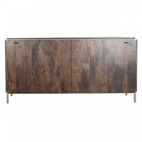 Credenza DKD Home Decor Marrone Acciaio Legno di mango 160 x 40 x 81 cm