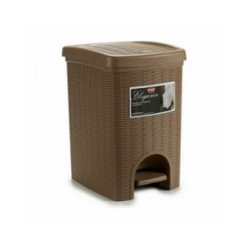 Cestino a pedale Stefanplast Elegance Marrone Plastica 20 L (6 Unità)