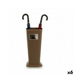 Portaombrelli Stefanplast Elegance Beige Plastica 25,3 x 57 x 25,3 cm (6 Unità)