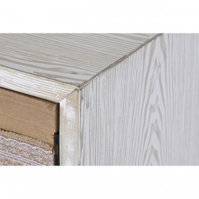 Credenza DKD Home Decor Abete Cotone Bianco (120 x 35 x 80 cm)