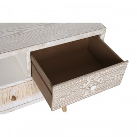 Mobile TV DKD Home Decor Naturale 150 x 40 x 60 cm Abete Bianco
