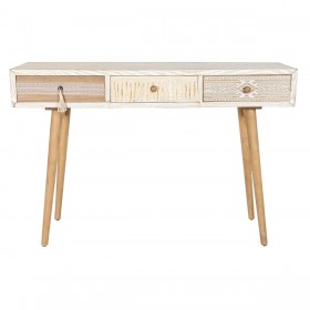 Ingresso DKD Home Decor Abete Naturale Bianco 120 x 35 x 80 cm