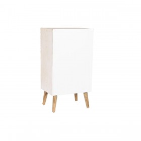 Cassettiera DKD Home Decor Abete Naturale Cotone Bianco (48 x 35 x 89 cm)