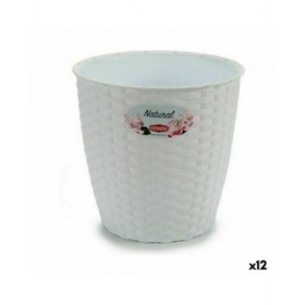 Vaso Stefanplast Bianco Plastica 19 x 17,5 x 19 cm (12 Unità)